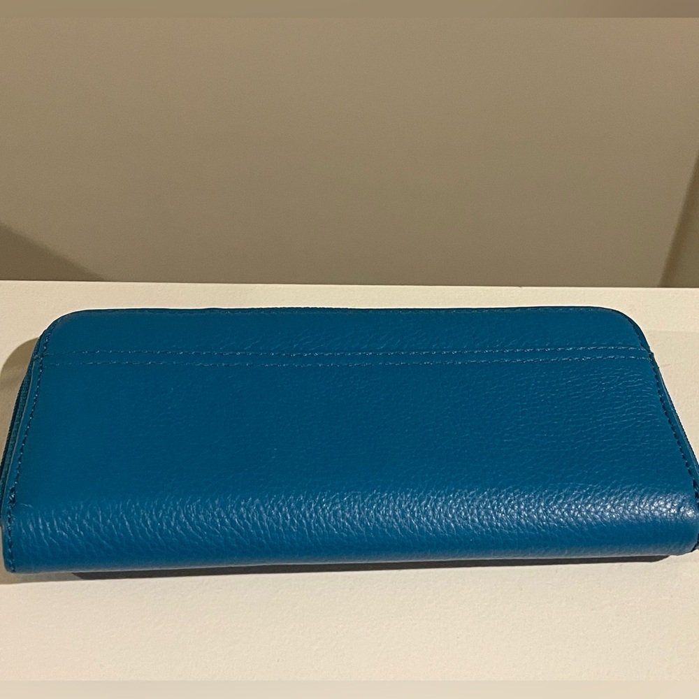 Michael Kors Blue Leather Wallet - Picture 7 of 7